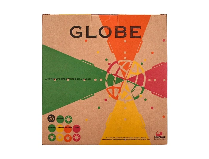 Liderpapel Globo Terraqueo con Luz Físico y Político Estilo Antiguo, Diámetro 26 cm, Esfera Educativa para Hogar y Escuela