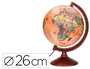 Liderpapel Globo Terraqueo con Luz Físico y Político Estilo Antiguo, Diámetro 26 cm, Esfera Educativa para Hogar y Escuela