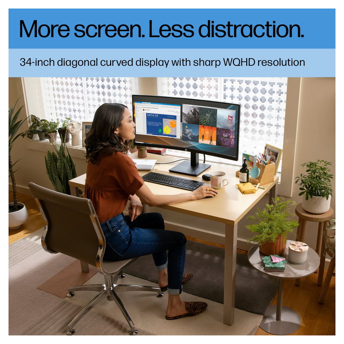 HP P34hc G4 Monitor Curvo WQHD 34 pulgadas USB-C