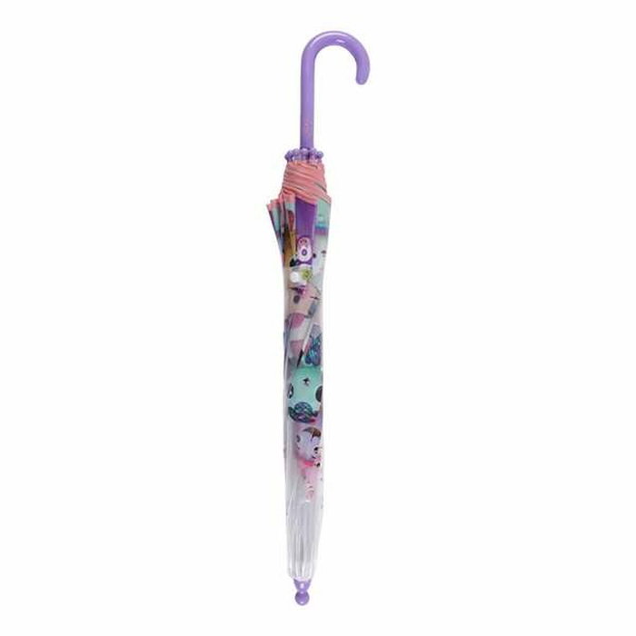 Cerdá Paraguas manual Burbuja Casa de muñecas de Gabby 45 cm Lilac