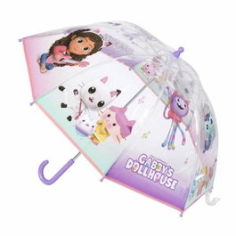 Cerdá Paraguas manual Burbuja Casa de muñecas de Gabby 45 cm Lilac