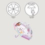 Cerdá Paraguas manual Burbuja Casa de muñecas de Gabby 45 cm Lilac