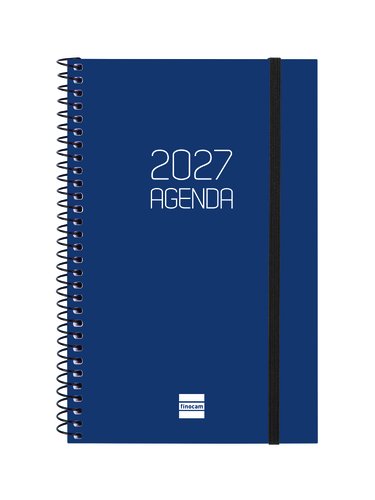 Finocam Agenda Anual 2027 Catalán Espiral Basic Opaque Azul Finocam Agenda Anual 2027 Catalán Espiral Basic Opaque Azul