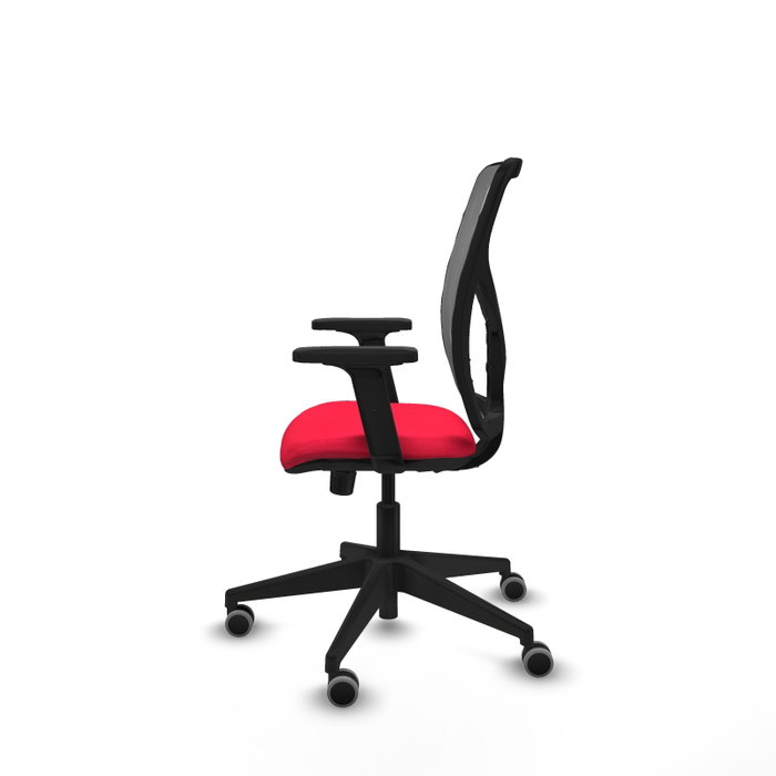 PIQUERAS Y CRESPO Silla de oficina Motilla con mecanismo Sincro, Rojo y Gris PIQUERAS Y CRESPO Silla de oficina Motilla con mecanismo Sincro, Rojo y Gris