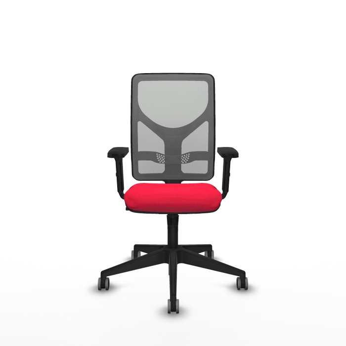 PIQUERAS Y CRESPO Silla de oficina Motilla con mecanismo Sincro, Rojo y Gris PIQUERAS Y CRESPO Silla de oficina Motilla con mecanismo Sincro, Rojo y Gris