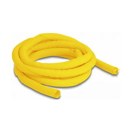 DeLOCK Manga tejida de cierre automático resistente al calor 2 m x 10 mm Amarillo