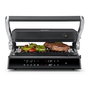 Severin KG 2399 Comfort Kontaktgrill, Plancha de Contacto Eléctrica de Placas Cerámicas Desmontables 1800W, 230°C, Negro y Acero Inoxidable