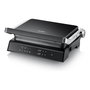 Severin KG 2399 Comfort Kontaktgrill, Plancha de Contacto Eléctrica de Placas Cerámicas Desmontables 1800W, 230°C, Negro y Acero Inoxidable