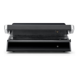 Severin KG 2399 Comfort Kontaktgrill, Plancha de Contacto Eléctrica de Placas Cerámicas Desmontables 1800W, 230°C, Negro y Acero Inoxidable