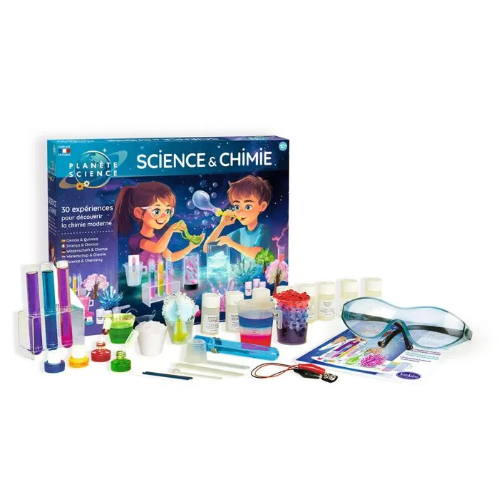 Sentosphere Kit científico AABOE69314 - Ciencia y Química - 30 Experimentos con 12 Materias Primas - A partir de 8 Años