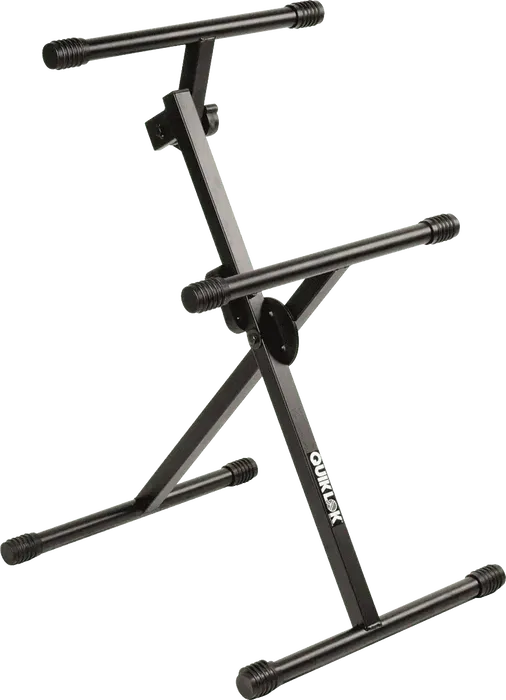 QUIKLOK Soporte Amplificador/Monitor Ajustable Formato "X" Negro Acero, Altura 708-843mm, Carga 67.9kg QUIKLOK Soporte Amplificador/Monitor Ajustable Formato "X" Negro Acero, Altura 708-843mm, Carga 67.9kg