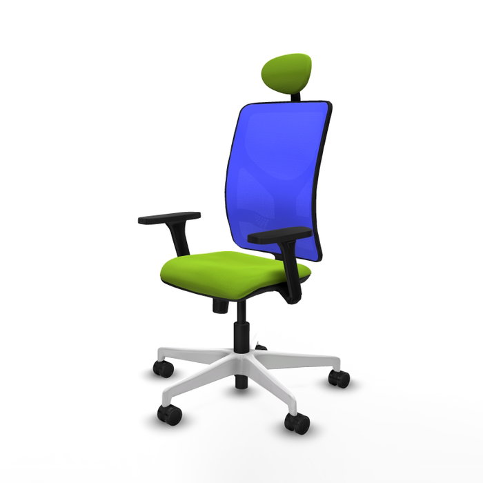 PIQUERAS Y CRESPO Silla de oficina Motilla con mecanismo Sincro, Pistacho y Azul PIQUERAS Y CRESPO Silla de oficina Motilla con mecanismo Sincro, Pistacho y Azul