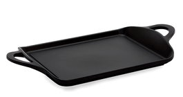 Valira Black Parrilla Plana Plancha con Asas para Inducción 28x21 cm