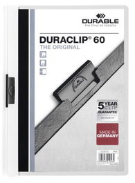 Dosier Clip Duraclip Pvc A4 2209 Pinza Metal 60H Blanco (Set de 25)