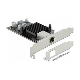 DeLOCK I210 Tarjeta de Red PCI Express x1 Gigabit LAN 1 Puerto RJ45 PoE+ Intel, Full Duplex, 10/100/1000 Mbps, Negro/Metálico, Incluye Soporte y CD