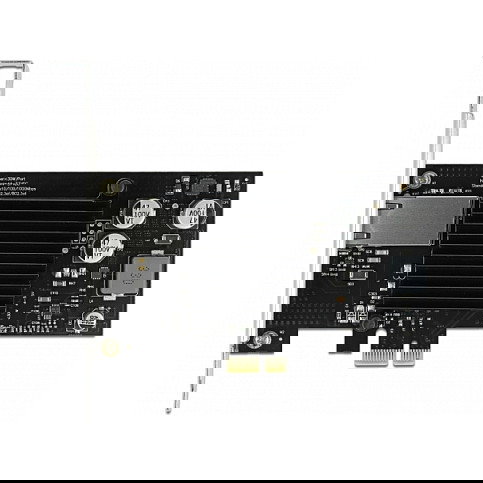 DeLOCK I210 Tarjeta de Red PCI Express x1 Gigabit LAN 1 Puerto RJ45 PoE+ Intel, Full Duplex, 10/100/1000 Mbps, Negro/Metálico, Incluye Soporte y CD