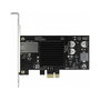 DeLOCK I210 Tarjeta de Red PCI Express x1 Gigabit LAN 1 Puerto RJ45 PoE+ Intel, Full Duplex, 10/100/1000 Mbps, Negro/Metálico, Incluye Soporte y CD