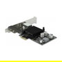 DeLOCK I210 Tarjeta de Red PCI Express x1 Gigabit LAN 1 Puerto RJ45 PoE+ Intel, Full Duplex, 10/100/1000 Mbps, Negro/Metálico, Incluye Soporte y CD
