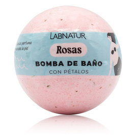 LABNATUR BIO Bomba de Baño Espumosa Rosas con Pétalos 12x140g