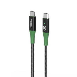 MicroConnect Cable USB-C a USB-C Smart Charge 2m Negro/Verde