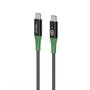 MicroConnect Cable USB-C a USB-C Smart Charge 2m Negro/Verde