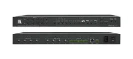 Kramer VSM-4x4X Matriz de Conmutación HDMI 4x4, 18 Gbit/s, HDCP 1.4, Montaje en Rack 1U, Negro, Aluminio, 55 W