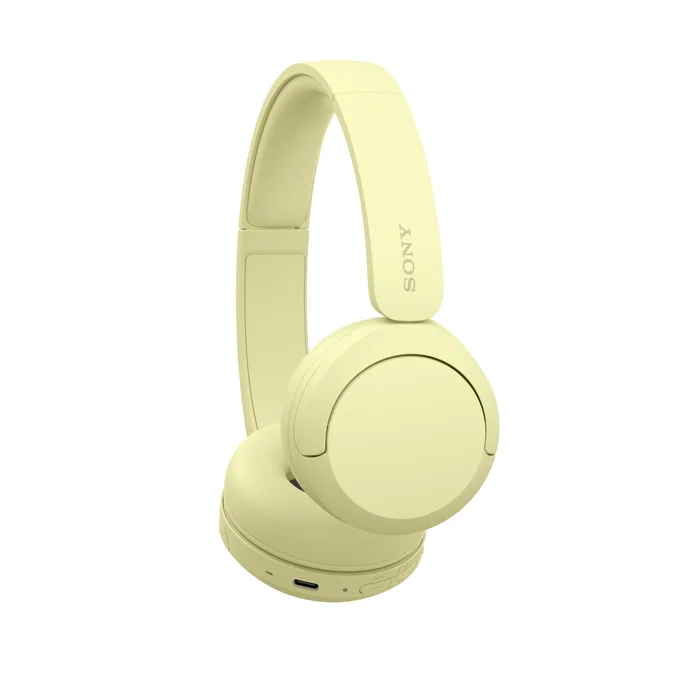 Sony WH-CH520 Auriculares Inalámbricos Bluetooth Diadema Amarillo con Micrófono - 40h Autonomía, Carga Rápida USB-C