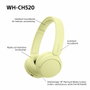 Sony WH-CH520Y Auriculares Inalámbricos Supraaurales Amarillo