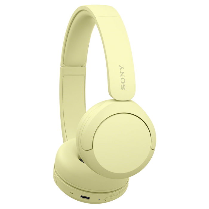 Sony WH-CH520 Audífonos Inalámbricos Bluetooth On-Ear de Diadema, Color Amarillo
