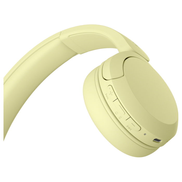 Sony WH-CH520 Audífonos Inalámbricos Bluetooth On-Ear de Diadema, Color Amarillo