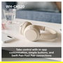 Sony WH-CH520 Audífonos Inalámbricos Bluetooth On-Ear de Diadema, Color Amarillo