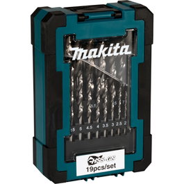 Makita D-78352 Juego de brocas para metal HSS-GS de 19 piezas