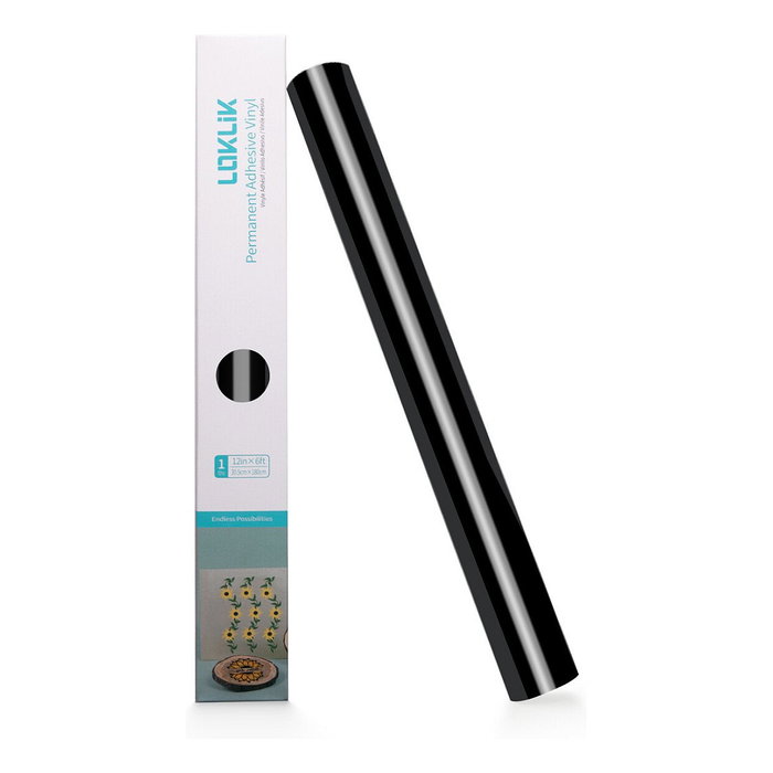 LOKLiK Europe Vinilo de Termotransferencia Brillante Negro 30,5 x 180 cm LOKLiK Europe Vinilo de Termotransferencia Brillante Negro 30,5 x 180 cm