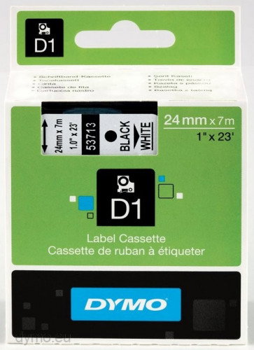 Dymo Cinta D1 24mm x 7m Negro sobre Blanco Dymo Cinta D1 24mm x 7m Negro sobre Blanco