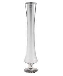 DKD Home Decor Jarrón de Cristal Transparente 11,5x9,5x60 cm