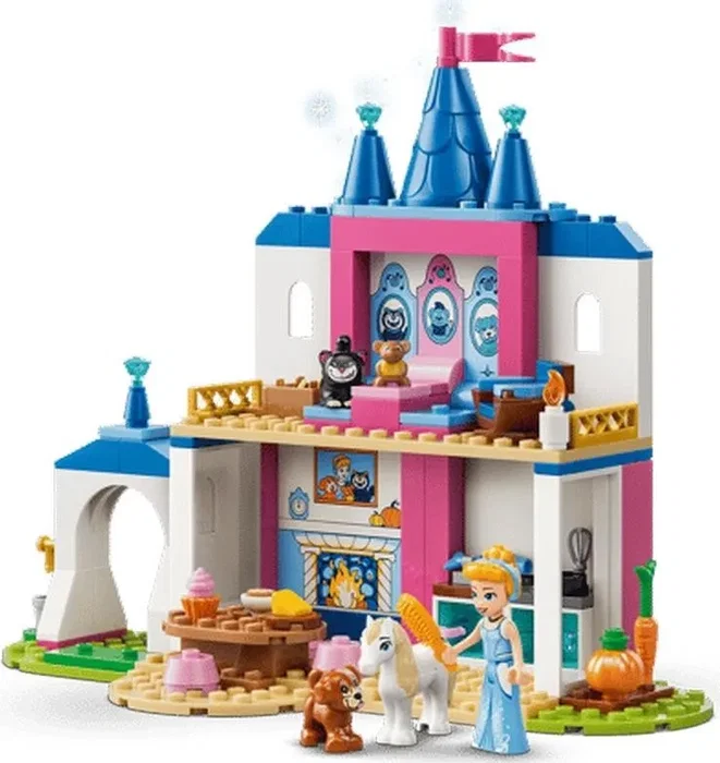 Lego Disney Castillo de Cenicienta y Amigos Animales 43283, Juguete de Construcción, +4 Años, 149 Piezas