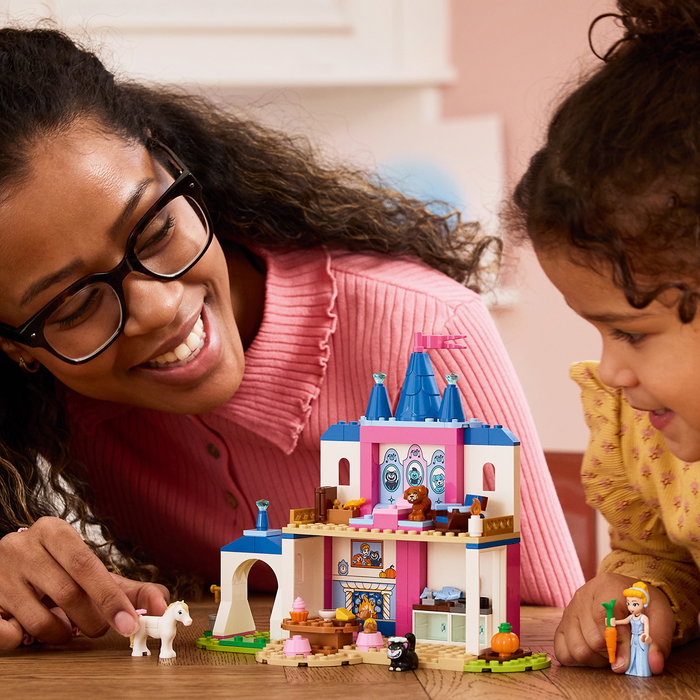 Lego Disney Castillo de Cenicienta y Amigos Animales 43283, Juguete de Construcción, +4 Años, 149 Piezas