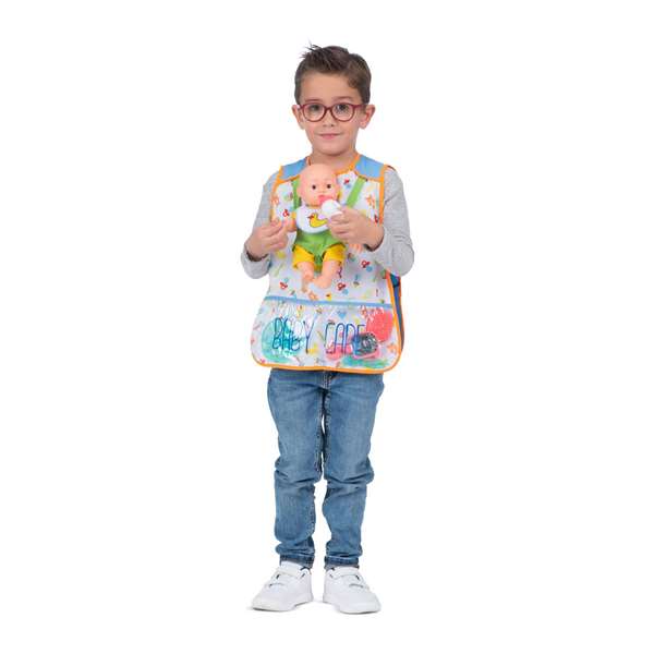 My Other Me Disfraz Yo Quiero Ser Mamá/Papá (Chaleco, muñeco bebé y accesorios) talla 3-5 años