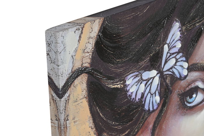 DKD Home Decor Cuadro Lienzo MDF 80x80 cm Chica Surtido de 2