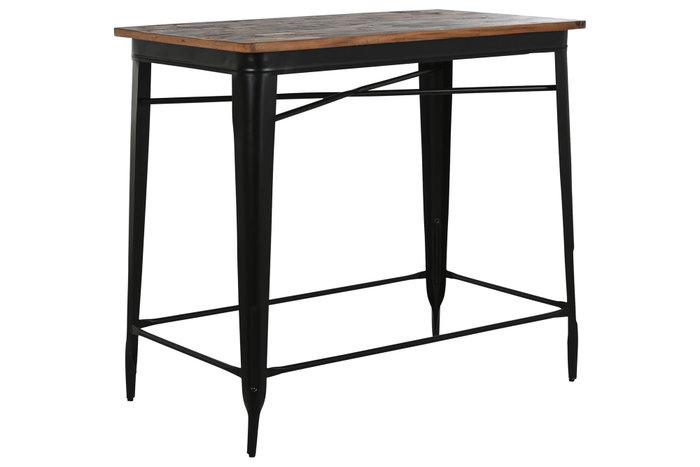 DKD Home Decor Mesa de Bar Metal Madera Marrón DKD Home Decor Mesa de Bar Metal Madera Marrón