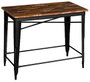 DKD Home Decor Mesa de Bar Metal Madera Marrón