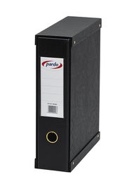 Archivador Palanca Pardo Forrado Pvc A4 Con Caja 70Mm Negro