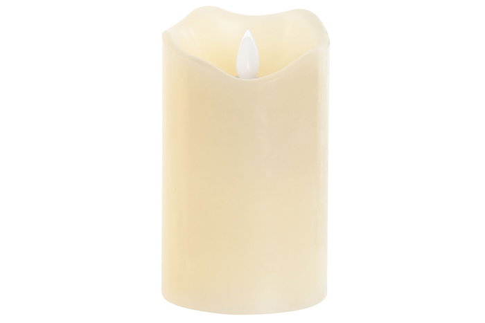 DKD Home Decor Vela LED Cera Parafina 7,5x7,5x12,5 165 g Crema DKD Home Decor Vela LED Cera Parafina 7,5x7,5x12,5 165 g Crema