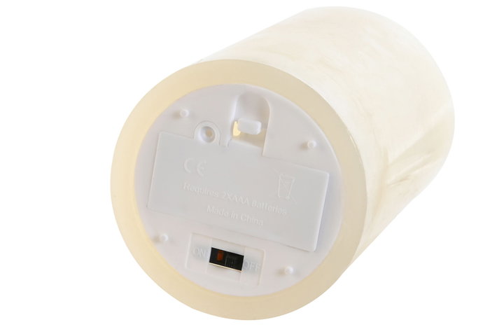 DKD Home Decor Vela LED Cera Parafina 7,5x7,5x12,5 165 g Crema DKD Home Decor Vela LED Cera Parafina 7,5x7,5x12,5 165 g Crema