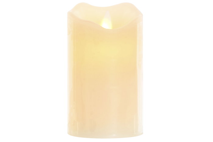 DKD Home Decor Vela LED Cera Parafina 7,5x7,5x12,5 165 g Crema DKD Home Decor Vela LED Cera Parafina 7,5x7,5x12,5 165 g Crema
