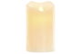 DKD Home Decor Vela LED Cera Parafina 7,5x7,5x12,5 165 g Crema