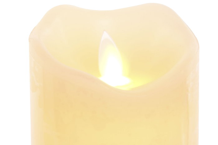 DKD Home Decor Vela LED Cera Parafina 7,5x7,5x12,5 165 g Crema DKD Home Decor Vela LED Cera Parafina 7,5x7,5x12,5 165 g Crema