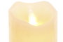 DKD Home Decor Vela LED Cera Parafina 7,5x7,5x12,5 165 g Crema