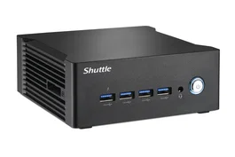 Shuttle Nano PC NA10H7 Barebone 1L con Procesador AMD Ryzen 7 8845HS (8 núcleos, 5.1GHz), Gráficos AMD Radeon 780M, 2x SO-DIMM DDR5, 1x M.2 NVMe, Windows 11, WiFi No, Negro