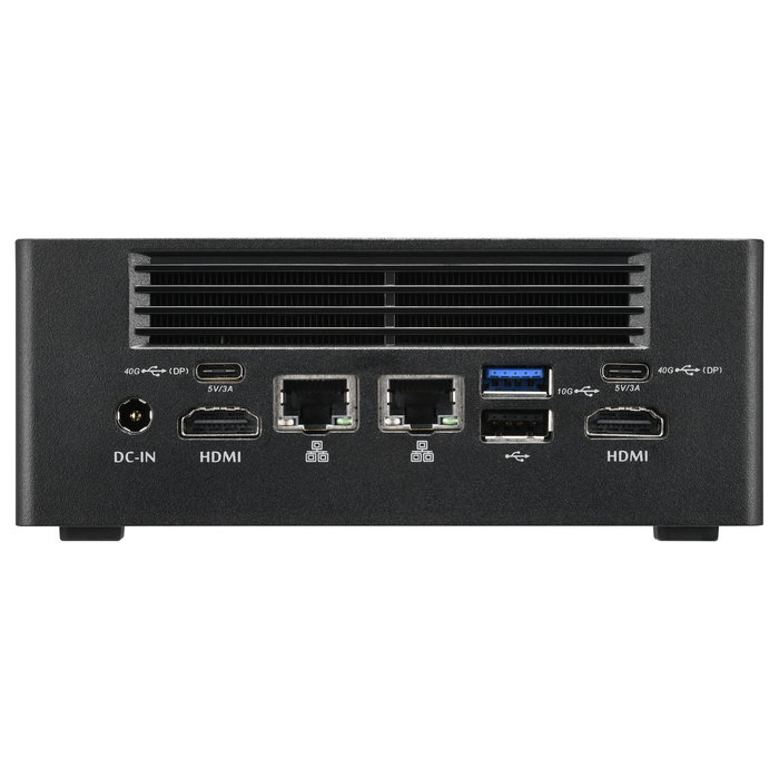 Shuttle NA10H7 Nano PC Barebone Mini PC AMD Ryzen 7 8845HS 8 Núcleos, Radeon 780M, 2x SO-DIMM DDR5, 1x M.2 NVMe, 4K, WiFi 6, Windows 11, 1L, Negro